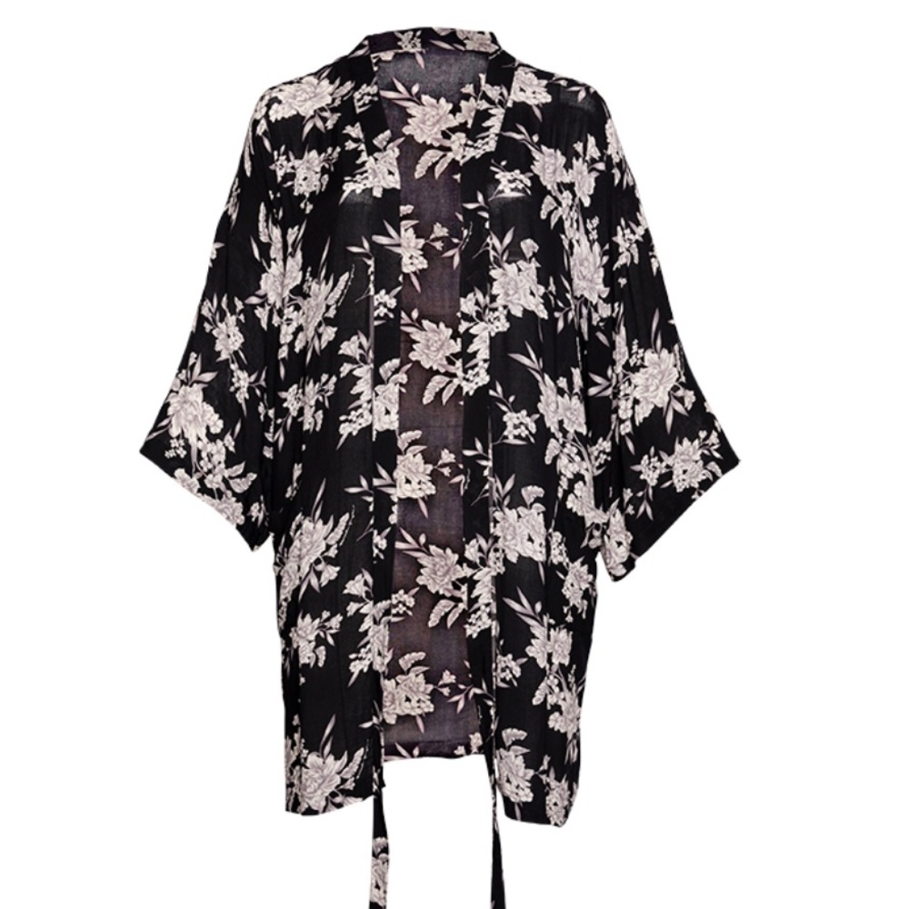 Spiritual gangster floral kimono nwot - Picture 3 of 8